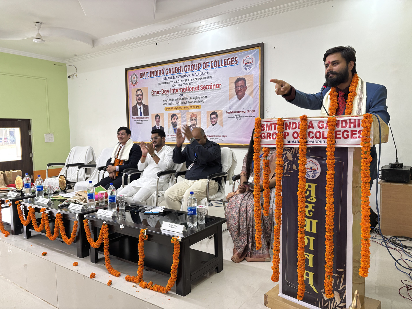 Dr Shivam Mishra at Smt Indira gandhi pg college  