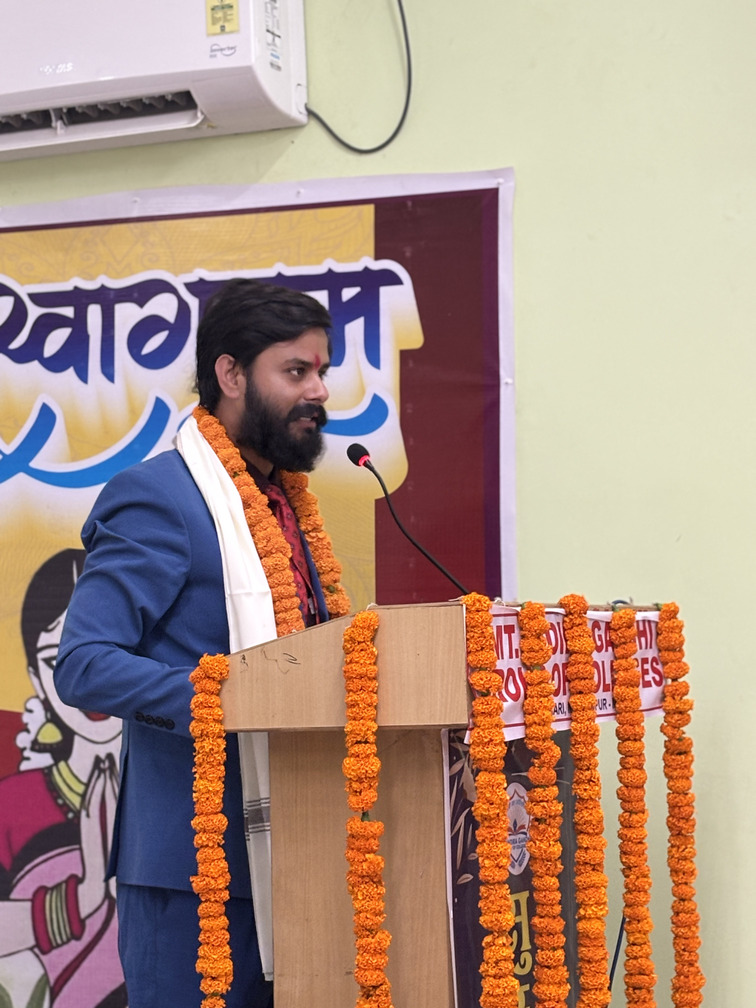 Felicitation ceremony for Dr. Shivam Mishra at his alma mater