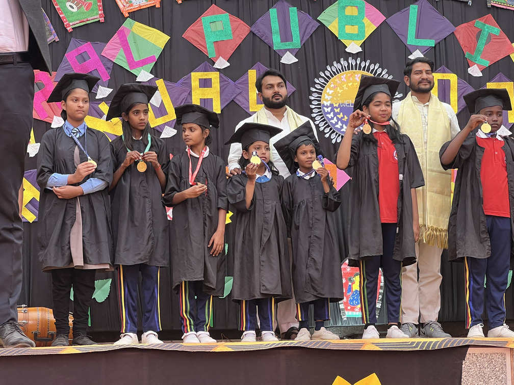 Dr. Shivam Mishra delivering lecture at Central Public School Maryadpur