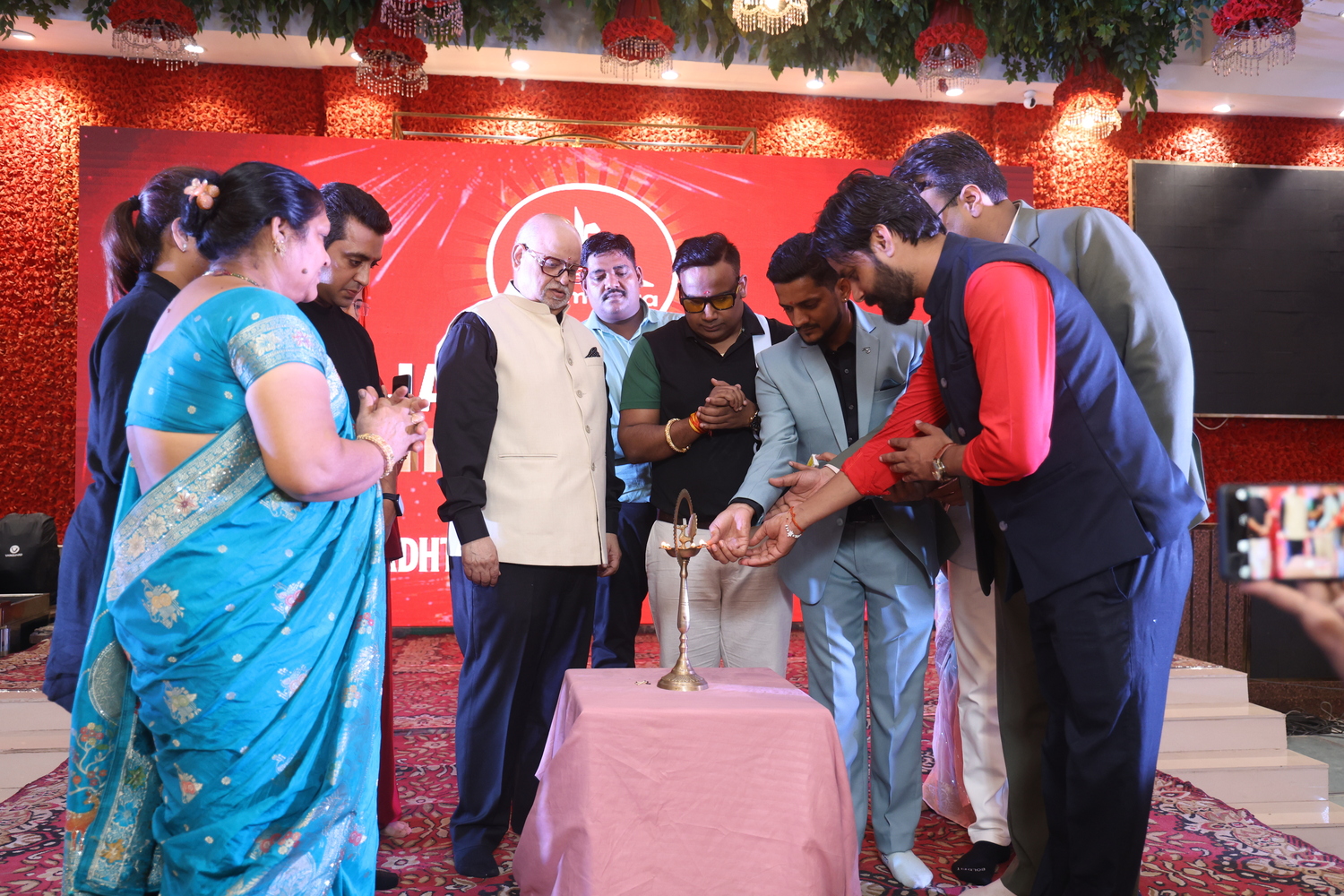 Dr. Shivam Mishra at Jairam Yoga Event with popular YouTubers