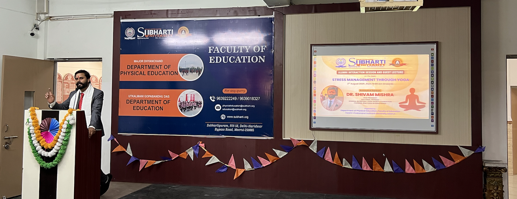 Interactive Q&A session with Dr. Shivam Mishra at Subharti University