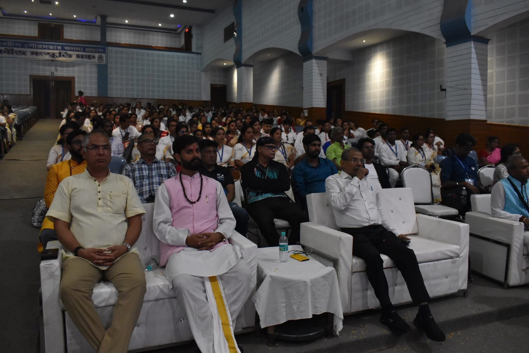 Dr. Shivam Mishra and Gaur Gopal Saha at Indian Yoga Association event