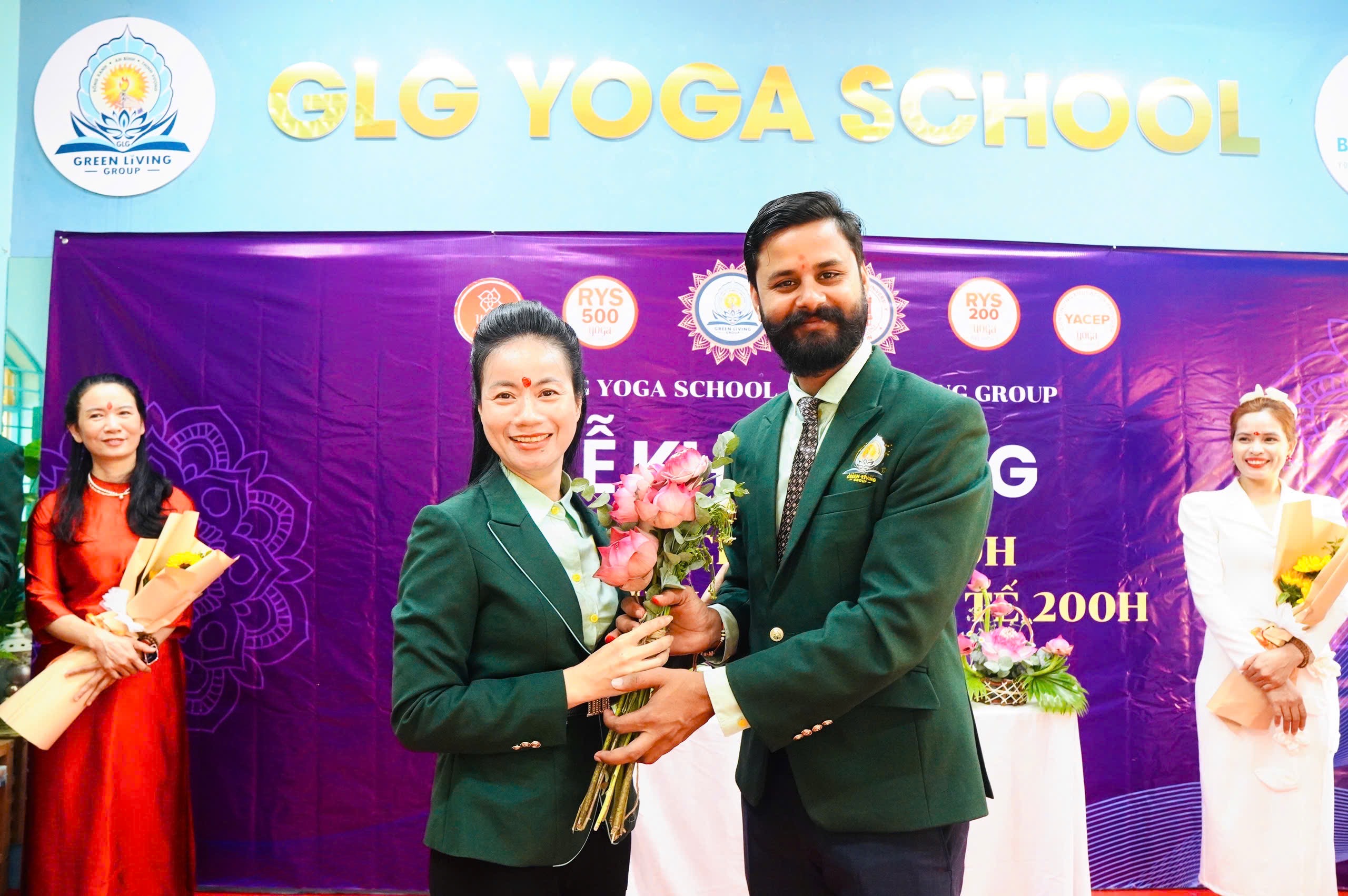 Press conference at GLG Yoga School